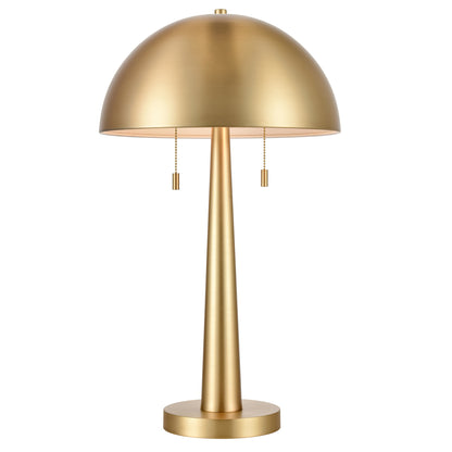 Carmel Tapered Table Lamp with Metal Dome Shade