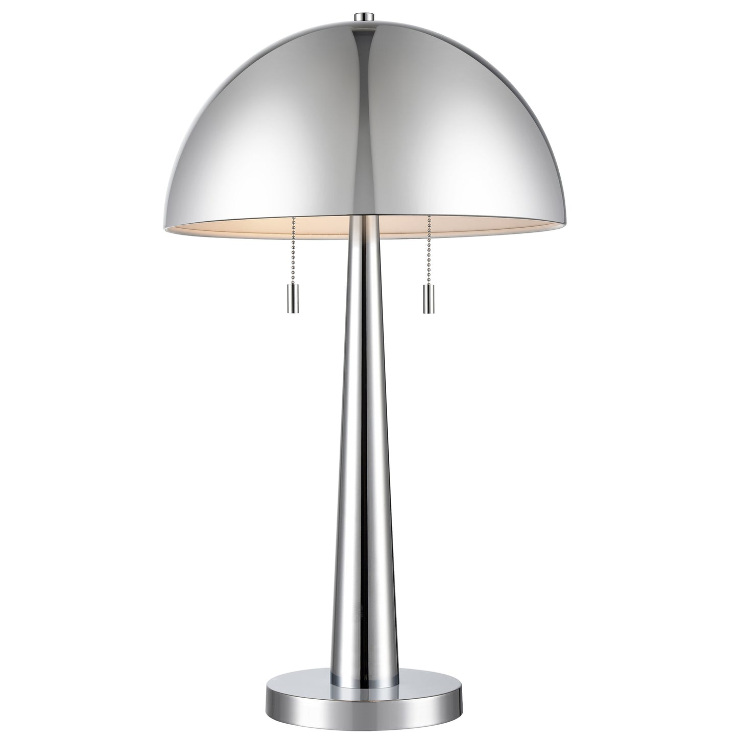 Carmel Tapered Table Lamp with Metal Dome Shade