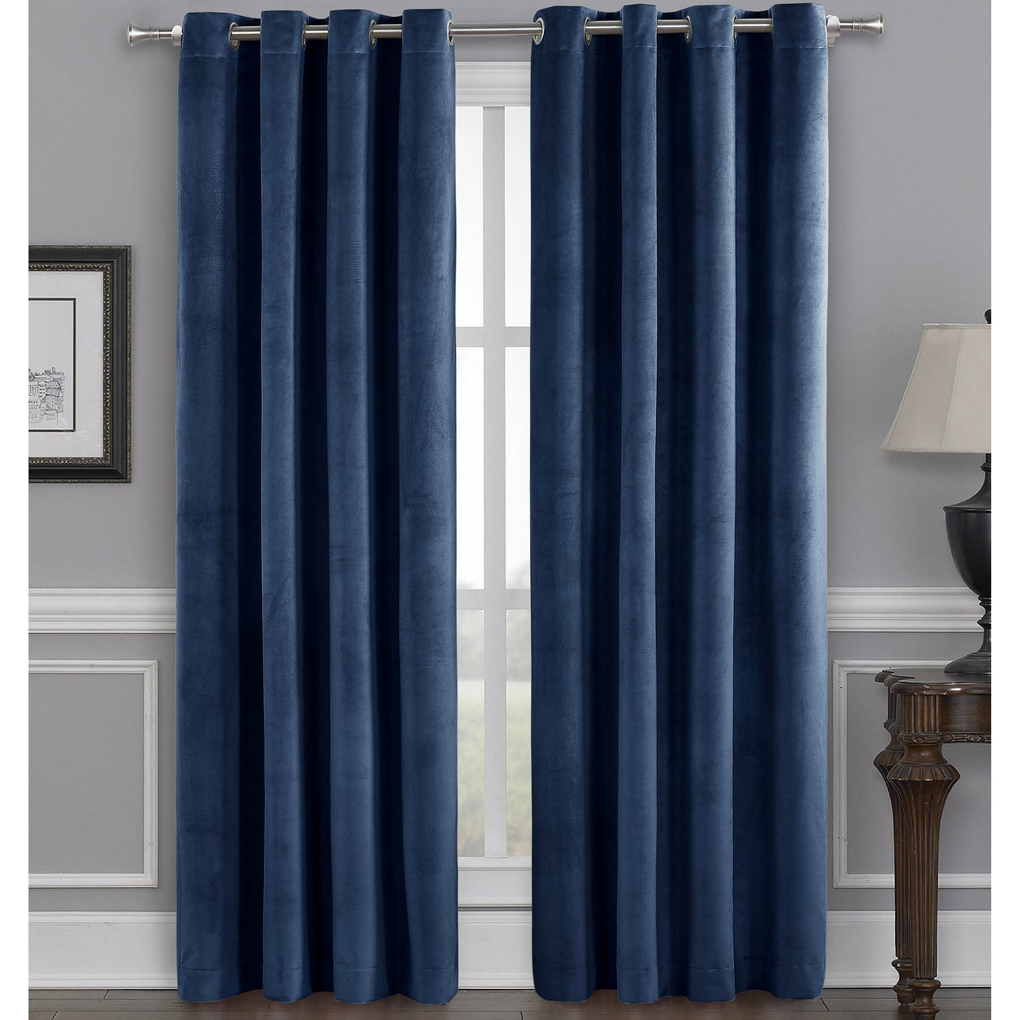 Total Blackout Velvet Window Curtain, 2-Pack