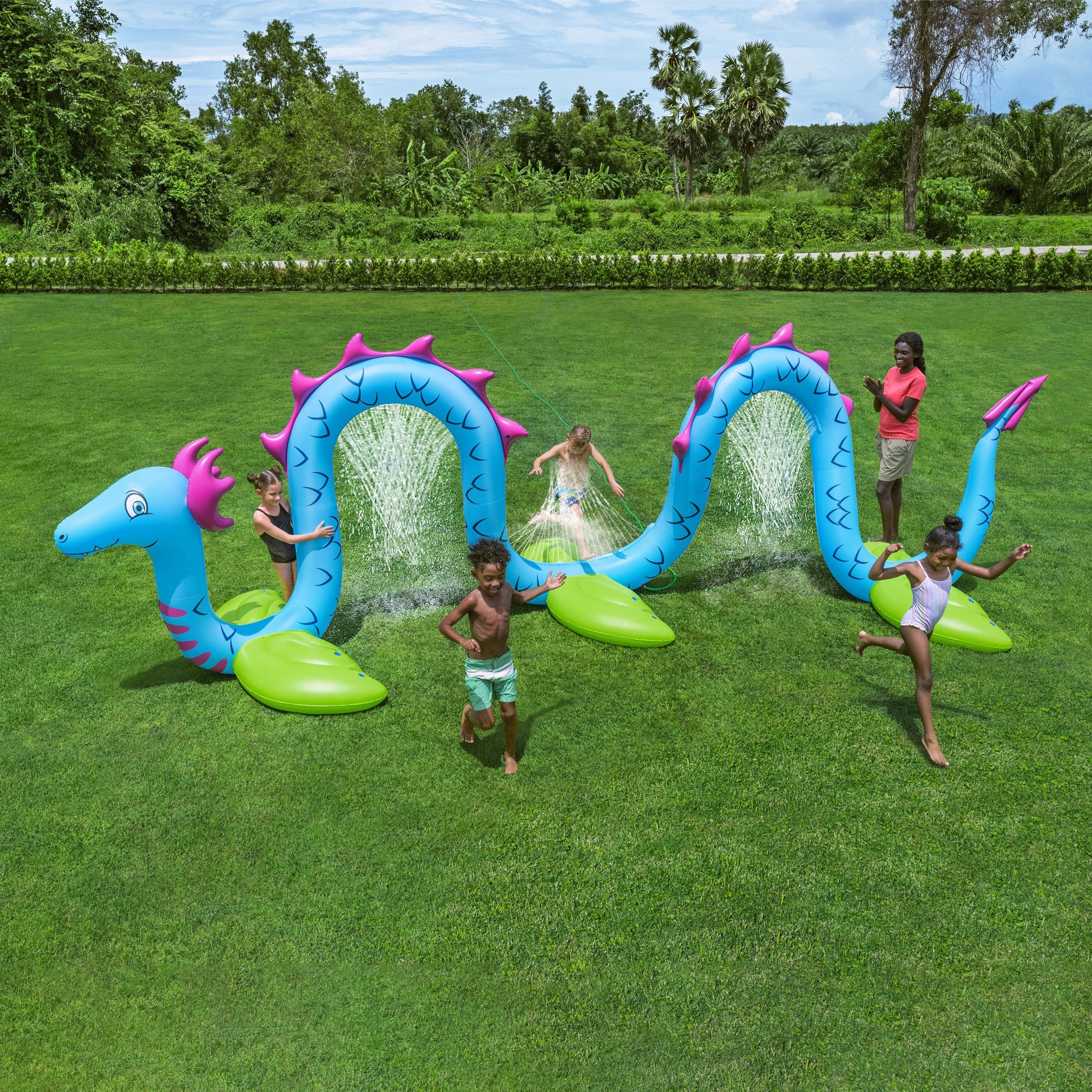 Giant Sea Serpent Kids Inflatable Sprinkler