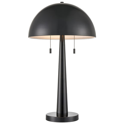 Carmel Tapered Table Lamp with Metal Dome Shade