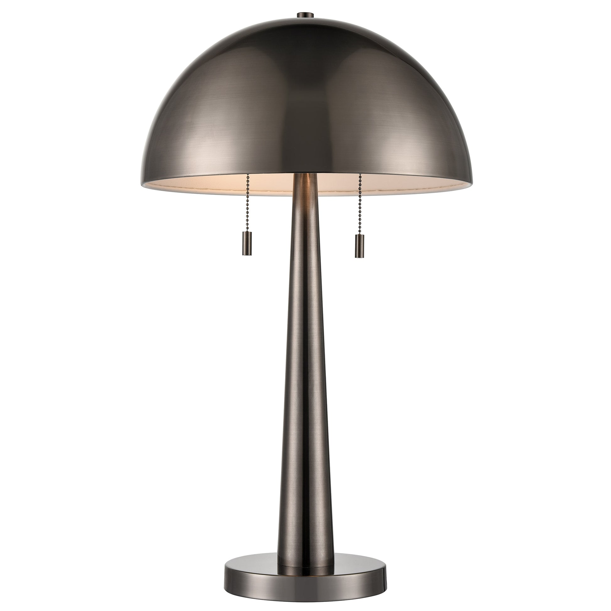 Carmel Tapered Table Lamp with Metal Dome Shade