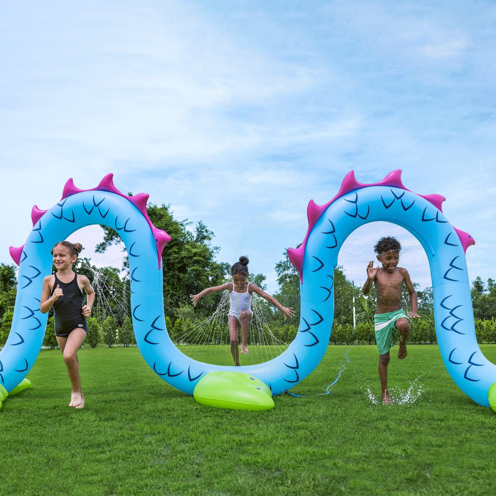 Giant Sea Serpent Kids Inflatable Sprinkler