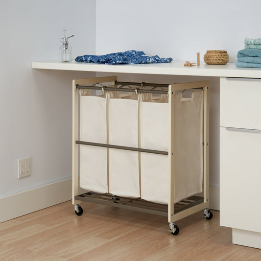 3-Bag Laundry Cart