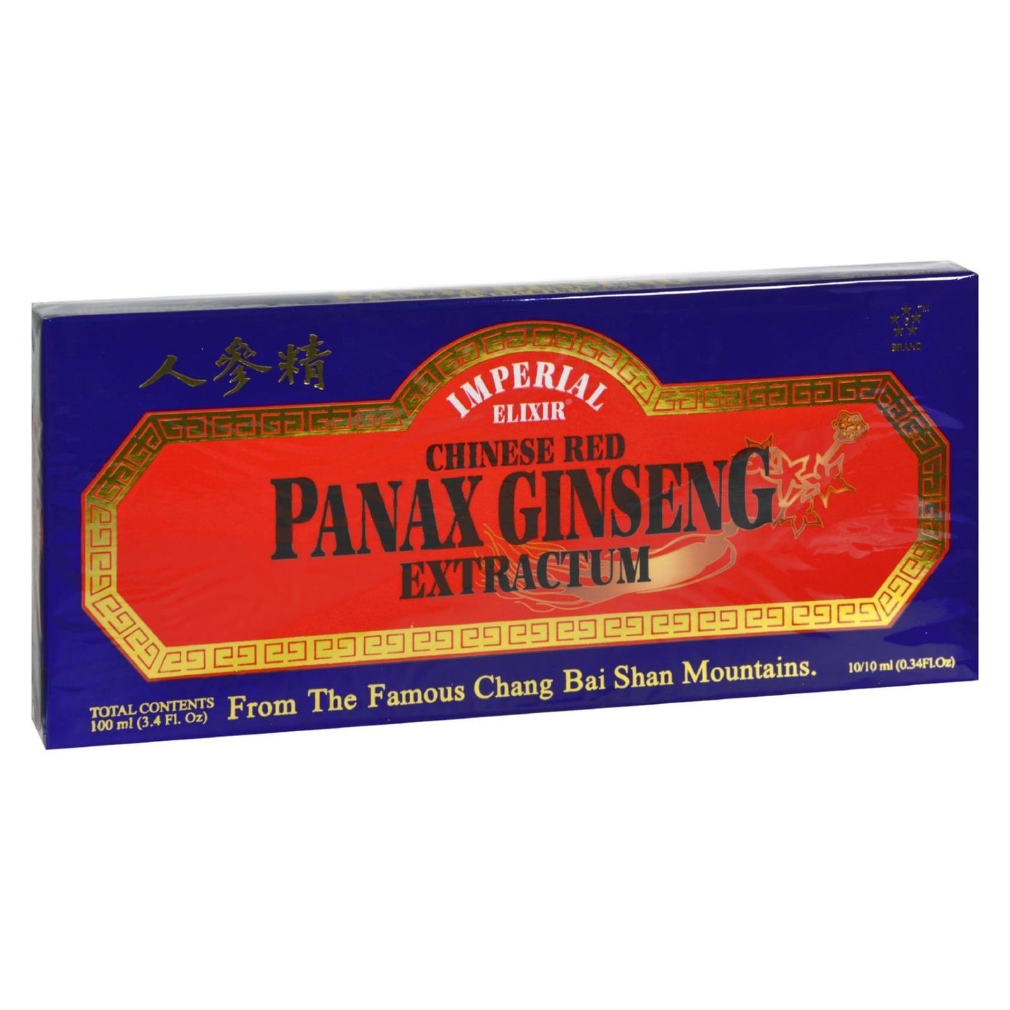 Imperial Elixir Chinese Red Panax Ginseng Extractum - 10 Bottles - 10 Ml Each - Loomini