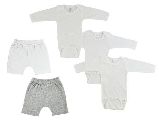 Infant Long Sleeve Onezies And Shorts - Loomini