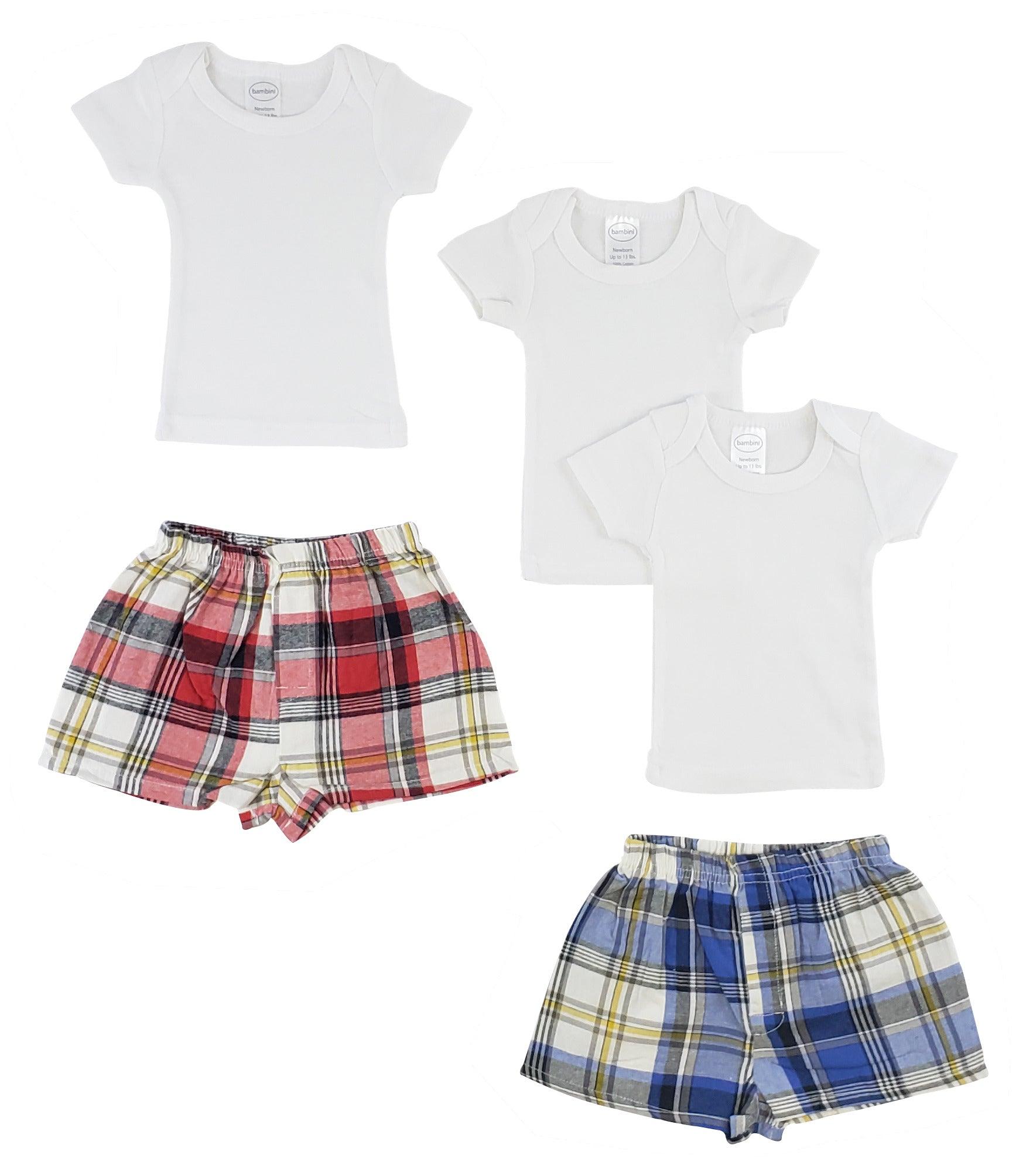Infant T-shirts And Boxer Shorts - Loomini