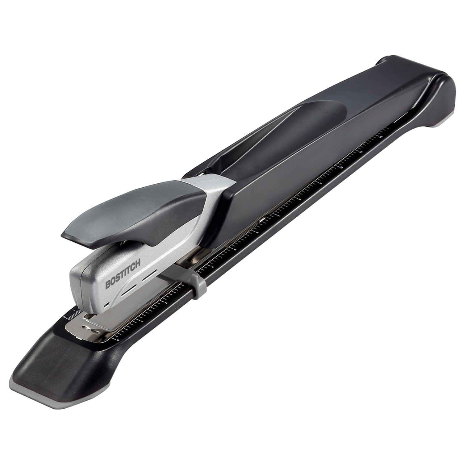 inREACH™ 25 12.5" Long Reach Stapler, Silver/Black - Loomini