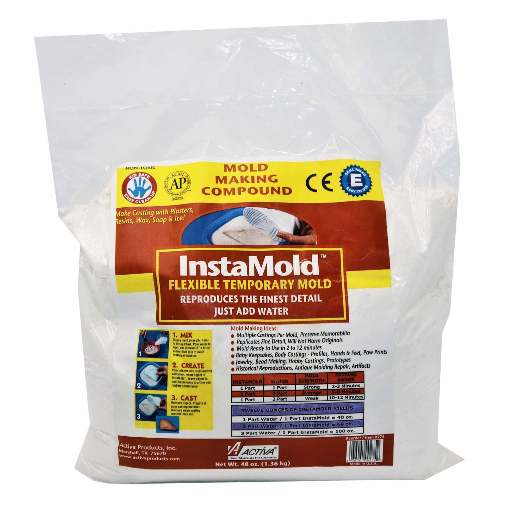 InstaMold™ Flexible Temporary Mold, 48 oz. - Loomini