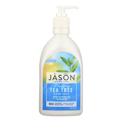Jason Pure Natural Purifying Tea Tree Hand Soap - 16 Fl Oz - Loomini