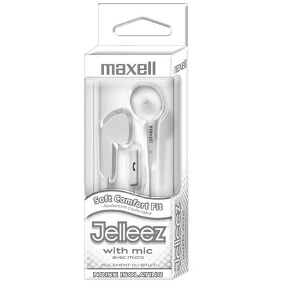 Jelleez™ Soft Earbuds with Mic, White, Pack of 2 - Loomini