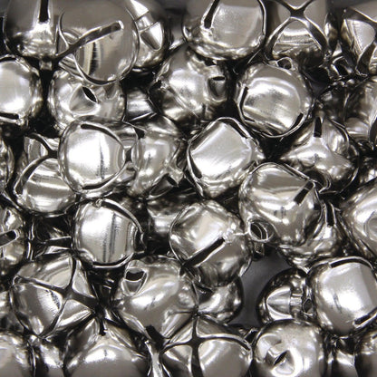 Jingle Bells, Silver, 5/8", 72 Per Pack, 3 Packs - Loomini