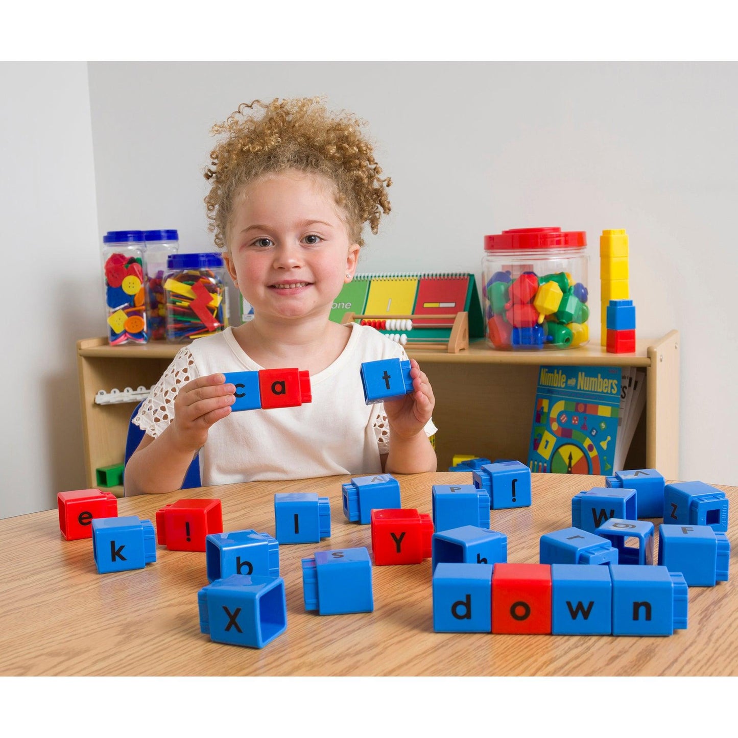 Jumbo Alphabet Unifix® Cubes, Set of 30 - Loomini