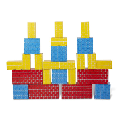 Jumbo Cardboard Blocks, 24-Piece Set - Loomini