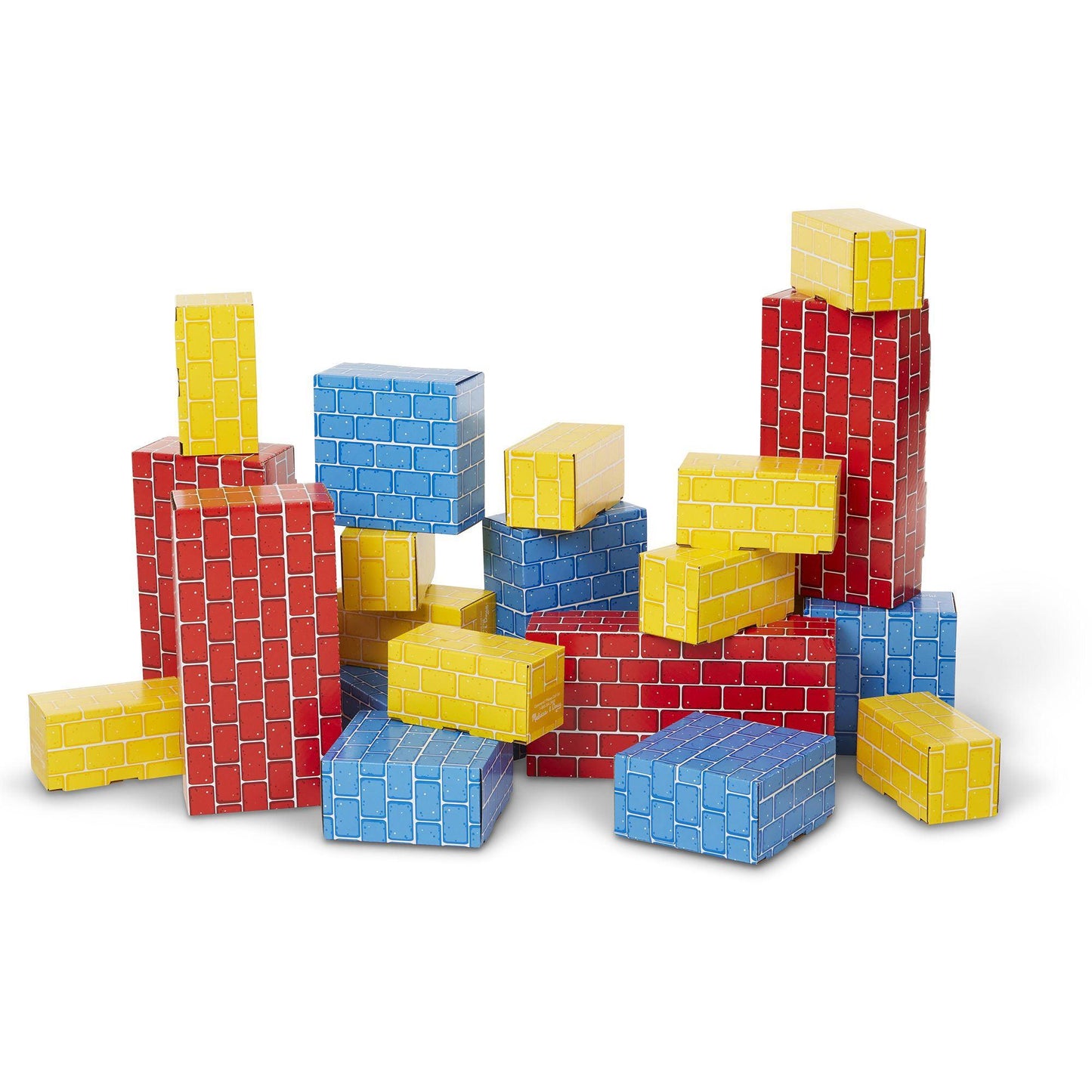 Jumbo Cardboard Blocks, 24-Piece Set - Loomini