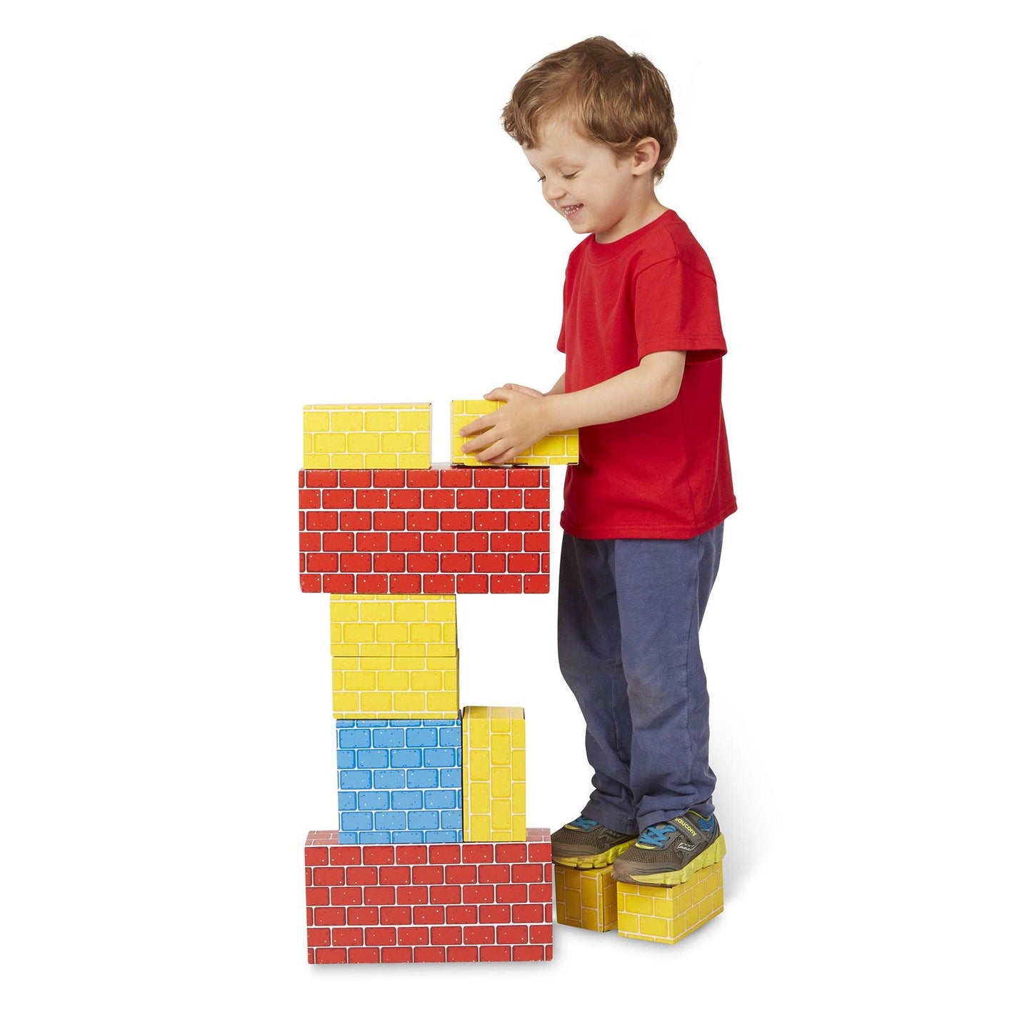 Jumbo Cardboard Blocks, 24-Piece Set - Loomini