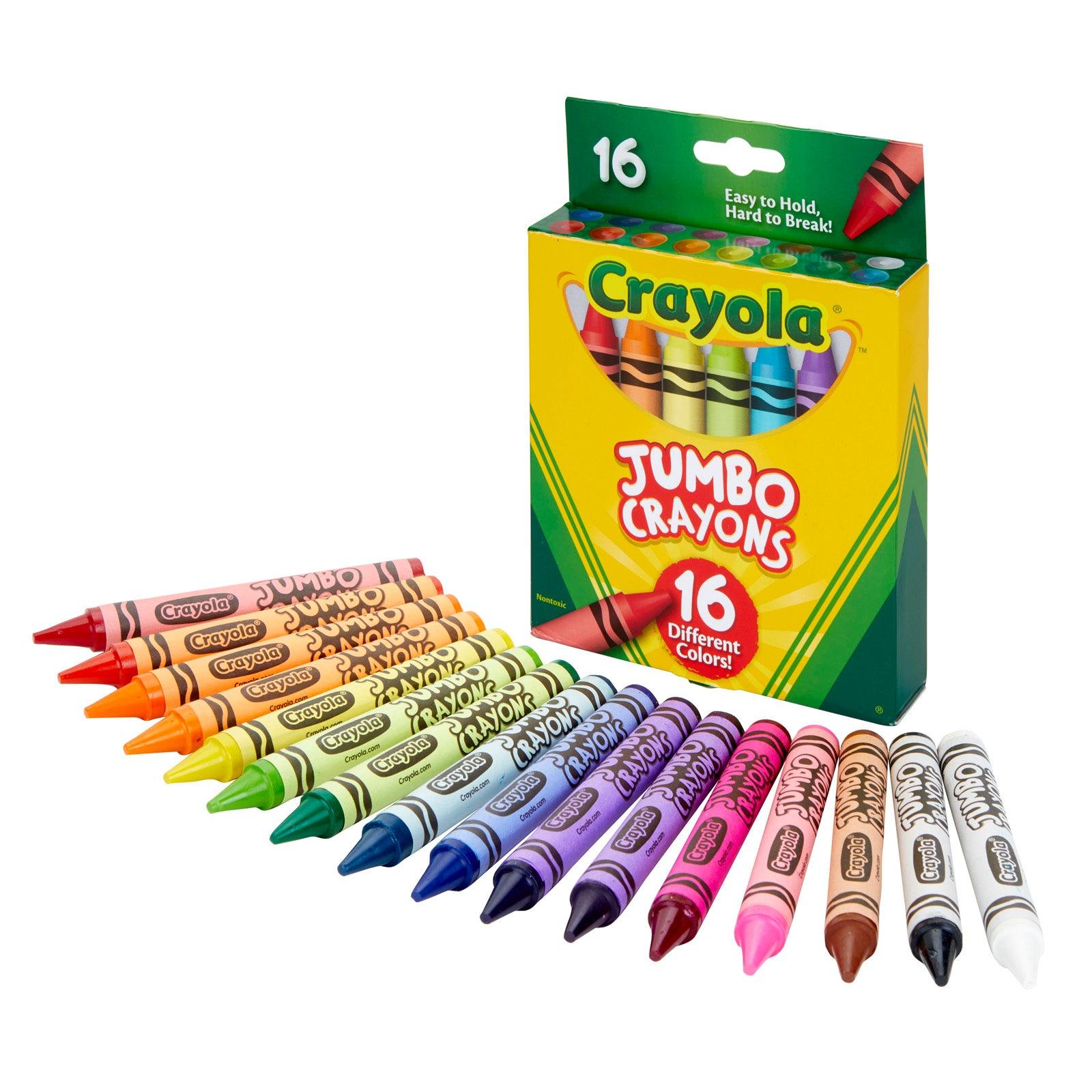 Jumbo Crayons, 16 Per Pack, 3 Packs - Loomini