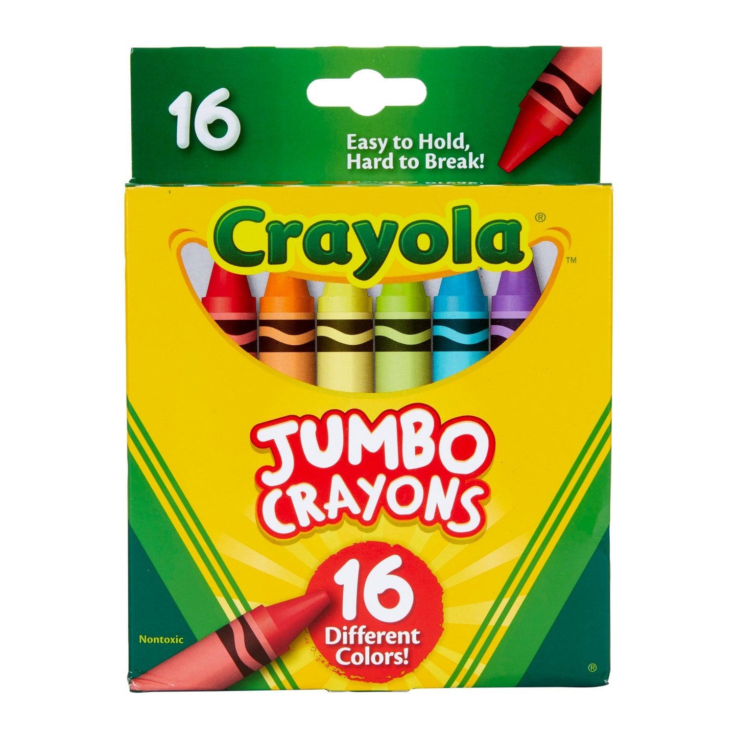 Jumbo Crayons, 16 Per Pack, 3 Packs - Loomini