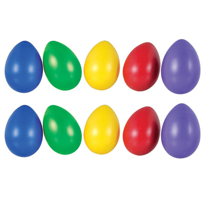 Jumbo Egg Shakers, 5 Per Set, 2 Sets - Loomini