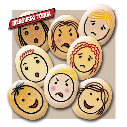 Jumbo Emotion Stone, Pack of 8 - Loomini