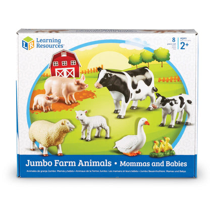Jumbo Farm Animals: Mommas And Babies - Loomini