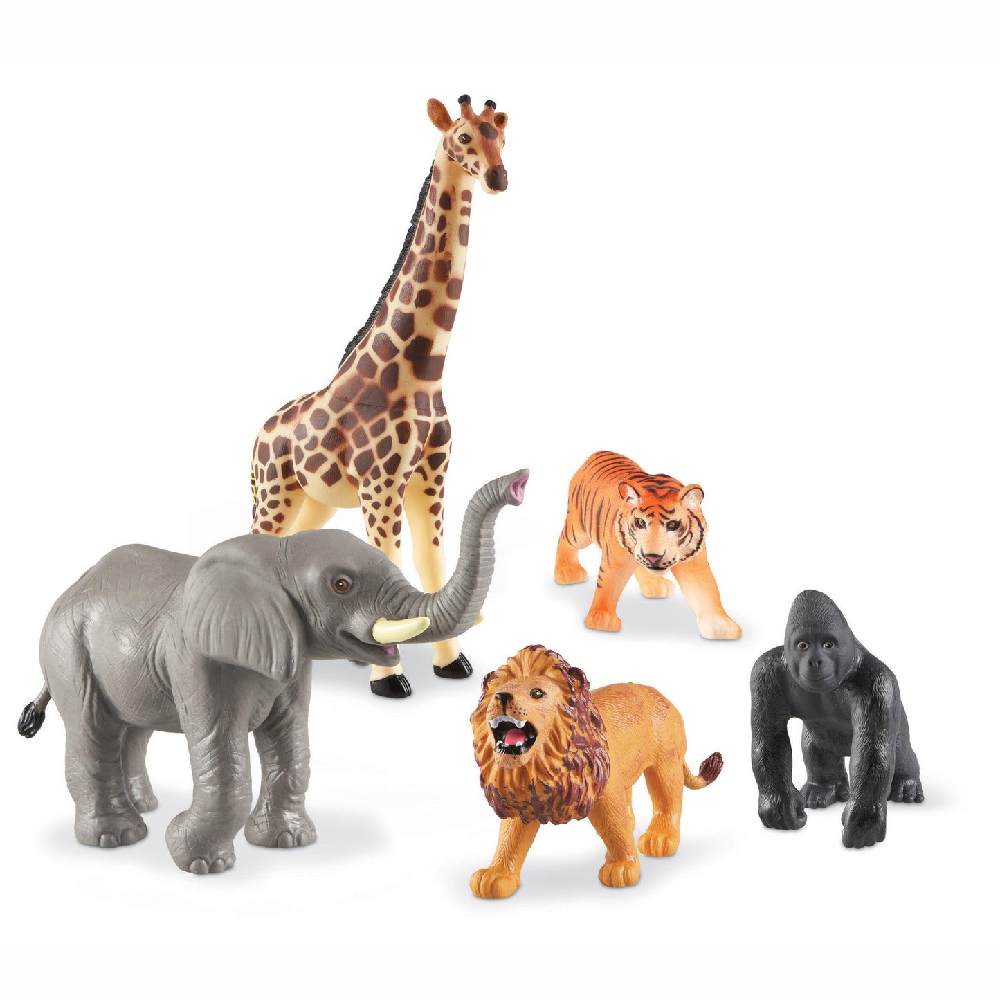 Jumbo Jungle Animals, Set of 5 - Loomini