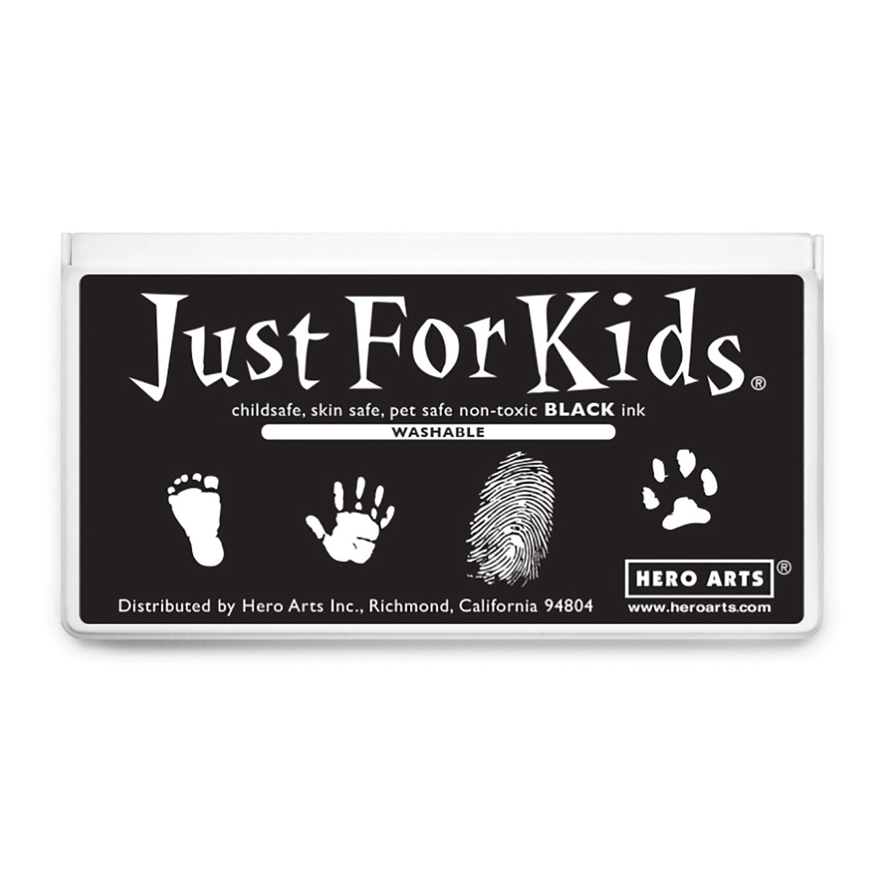 Jumbo Just for Kids Stamp Pad, Black, Pack of 2 - Loomini