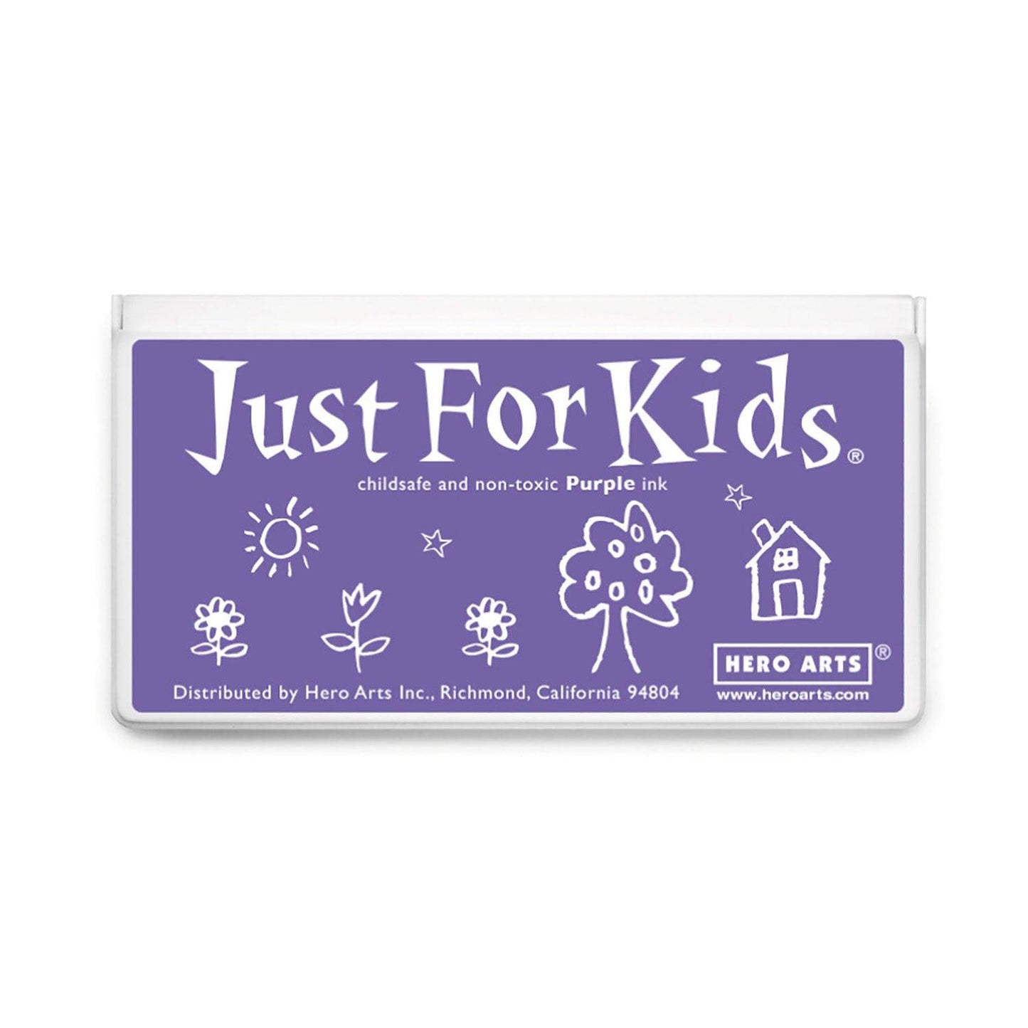 Jumbo Just for Kids Stamp Pad, Purple, Pack of 2 - Loomini