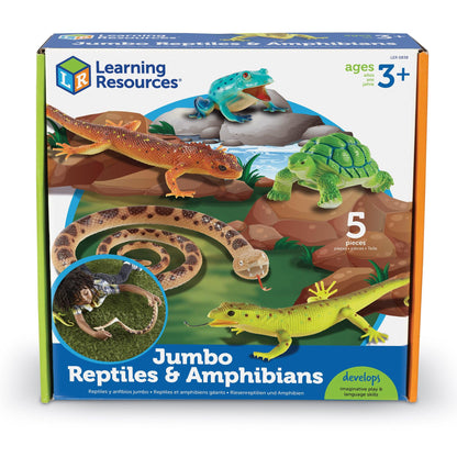 Jumbo Reptiles & Amphibians, Set of 5 - Loomini