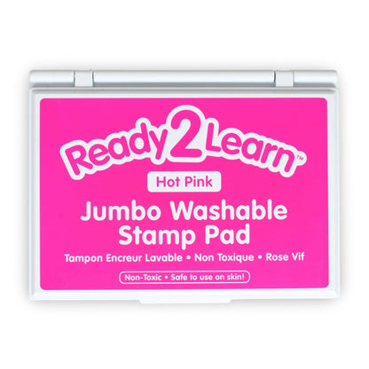 Jumbo Washable Stamp Pad - Hot Pink - 6.2"L x 4.1"W - Pack of 2 - Loomini