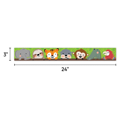 Jungle Friends EZ Border, 48 Feet Per Pack, 3 Packs - Loomini