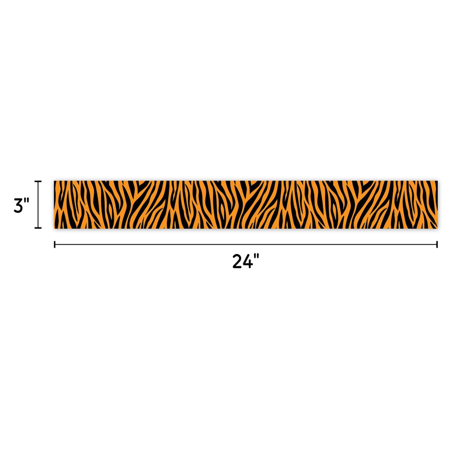 Jungle Friends Tiger Stripes EZ Border, 48 Feet Per Pack, 3 Packs - Loomini