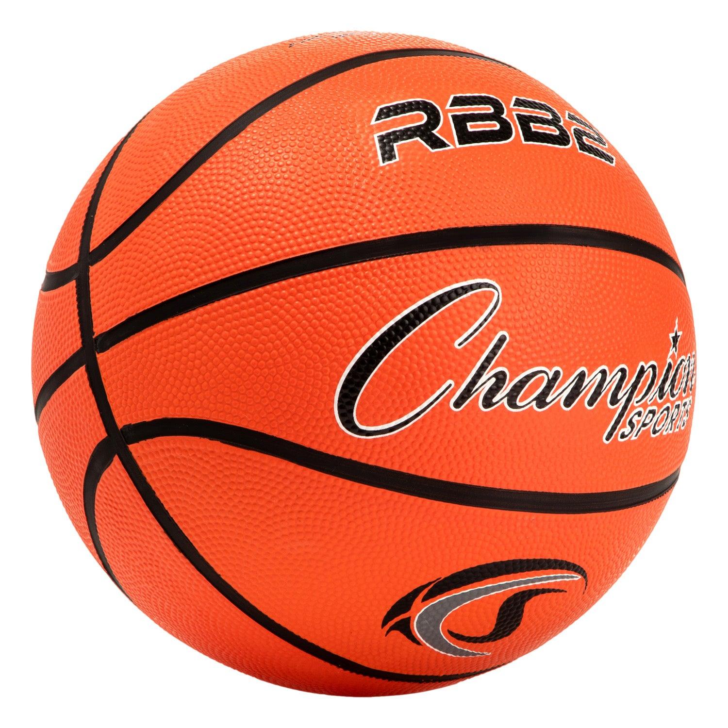 Junior Rubber Basketball, Orange, Pack of 3 - Loomini