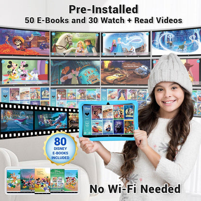 K103-A Blue 10-Inch Kids 64GB HD Tablet - Loomini