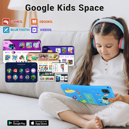 K103-A Blue 10-Inch Kids 64GB HD Tablet - Loomini