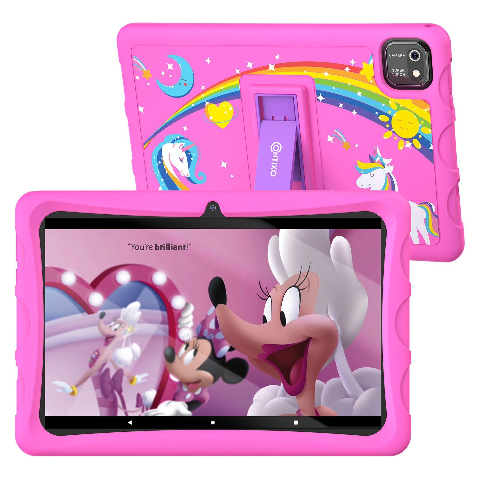 K103-A Pink 10-Inch Kids 64GB HD Tablet - Loomini