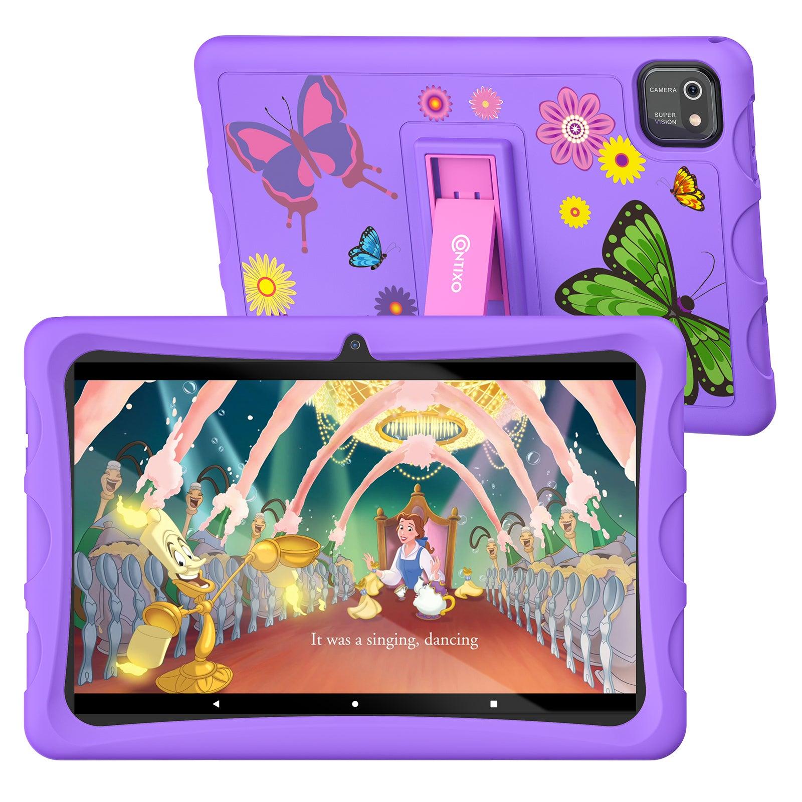 K103-A Purple 10-Inch Kids 64GB HD Tablet - Loomini