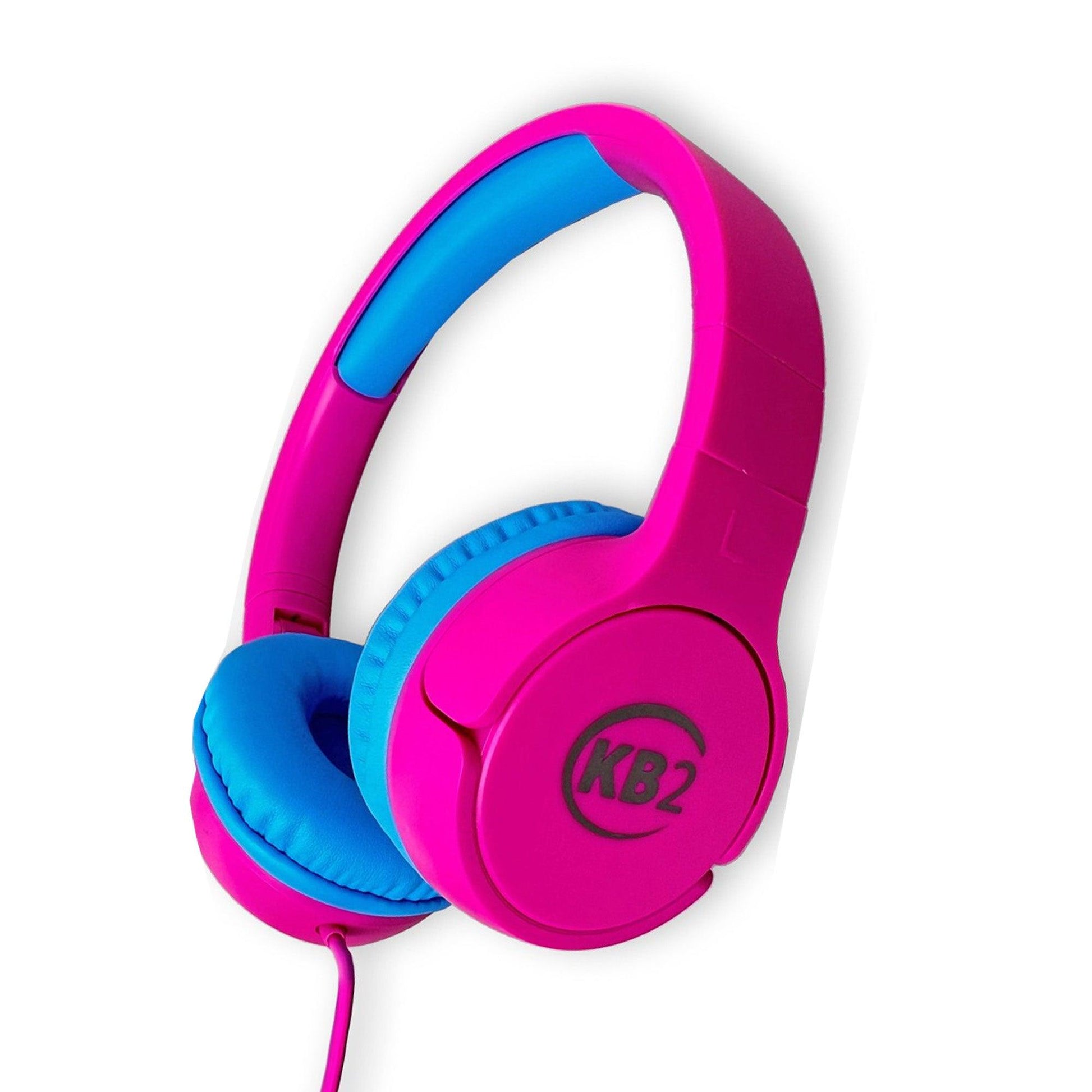 KB2 Premium Kids Headphones, Pink, Pack of 2 - Loomini