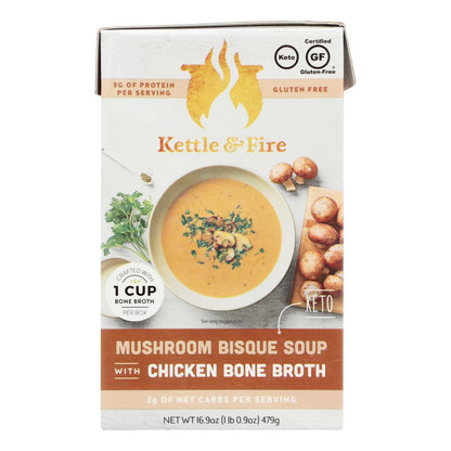 Kettle And Fire - Keto Soup Mush Bisq/chkbb - Case Of 6 - 16.9 Oz - Loomini