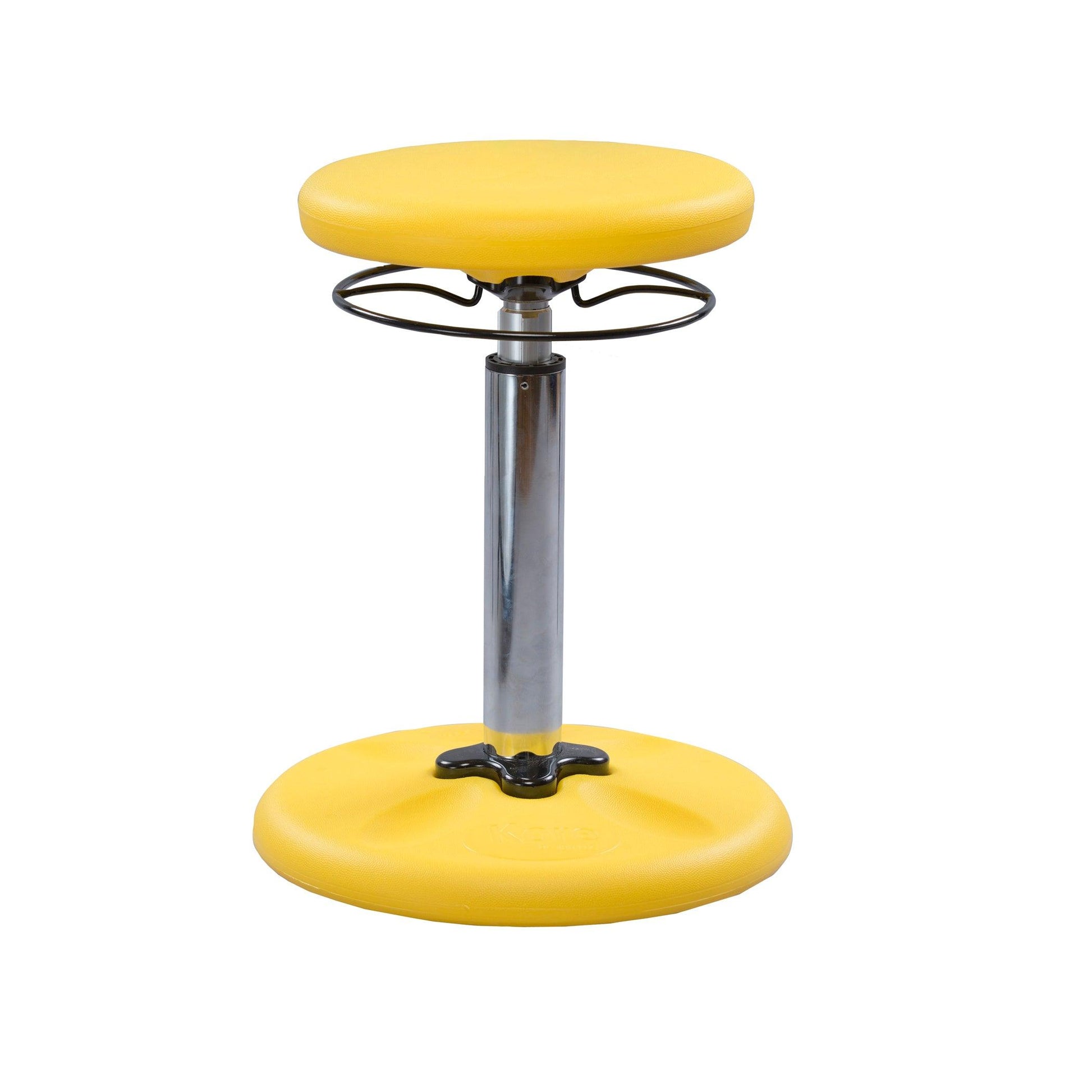 Kids Adjustable Tall Wobble Chair 16.5-24" Yellow - Loomini