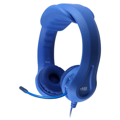 Kids Blue Flex-Phone USB Headset with Gooseneck Microphone - Loomini