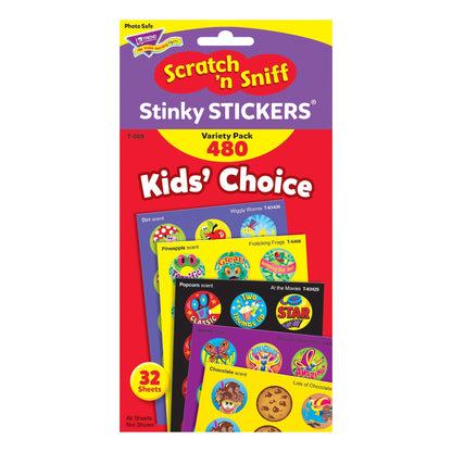 Kids' Choice Stinky Stickers® Variety Pack, 480 Per Pack, 2 Packs - Loomini