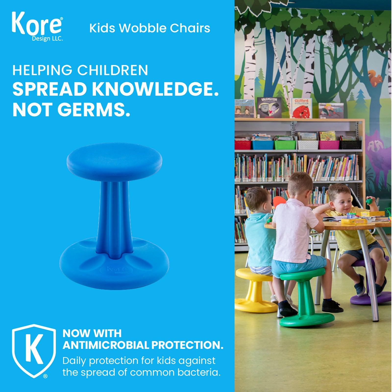 Kids Wobble Chair 14" Blue - Loomini