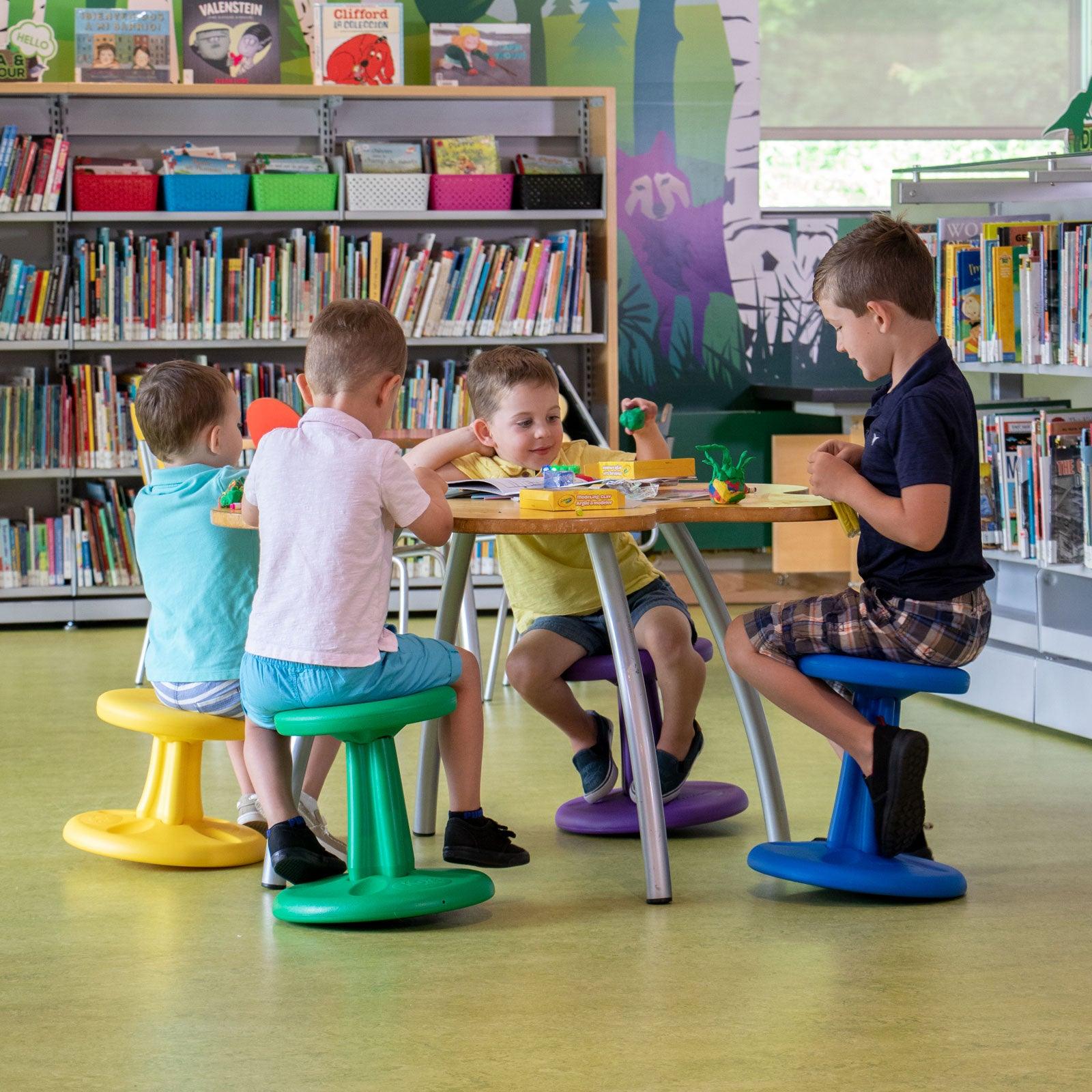 Kids Wobble Chair 14" Dark Blue - Loomini