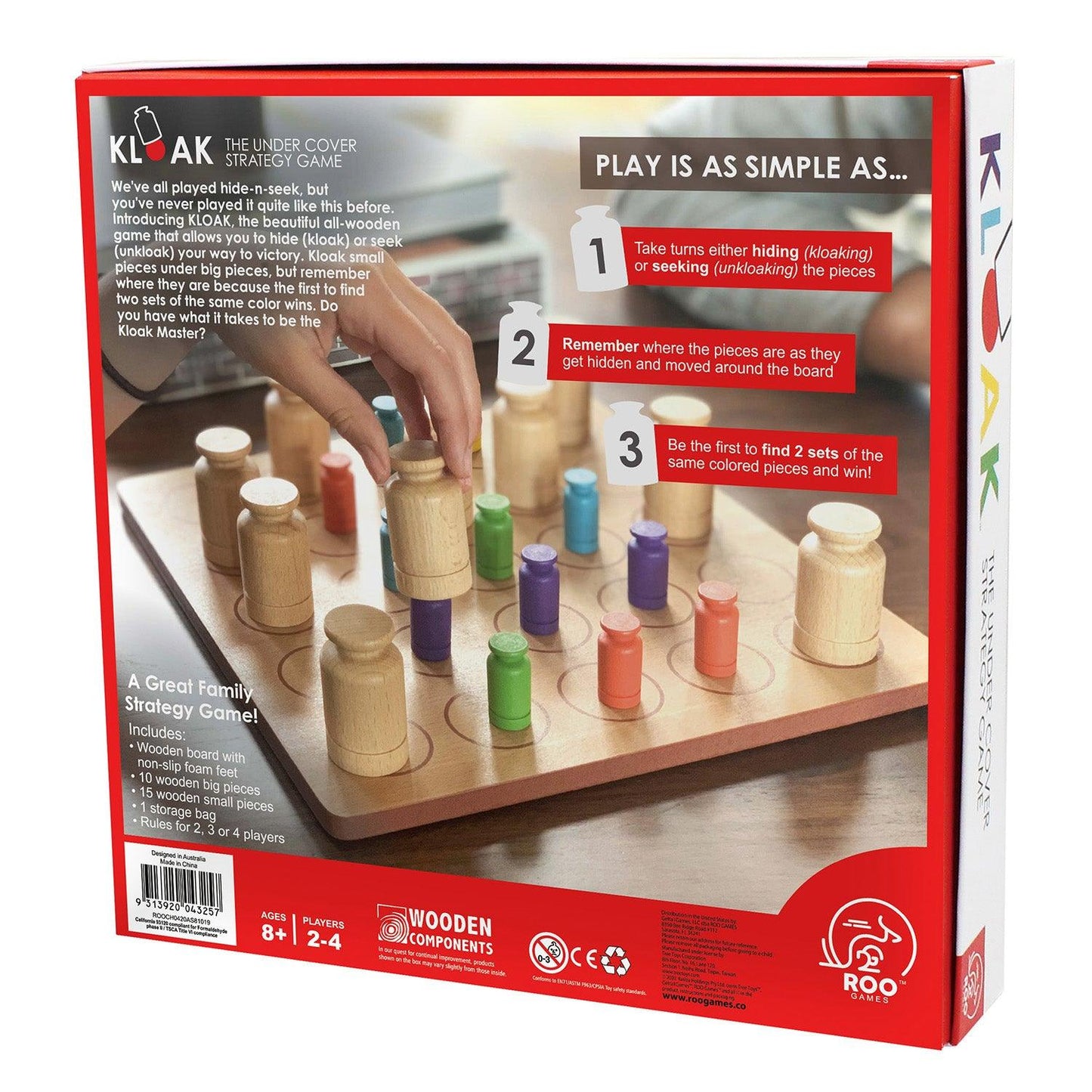 Kloak - Strategy Board Game for Kids and Adults - Ages 8+ - Loomini