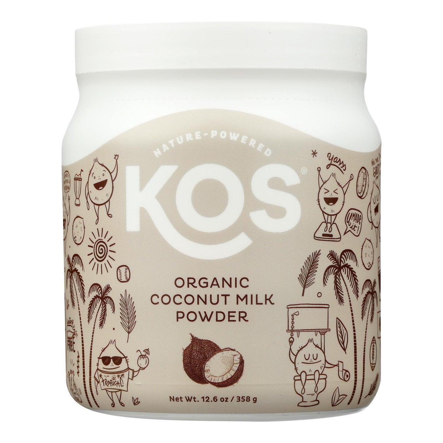 Kos - Powder Coconut Milk 2g Gluten Free - 1 Each-12.6 Oz - Loomini