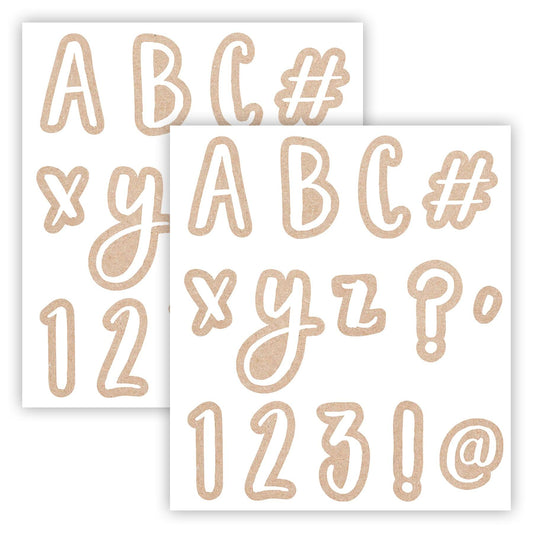 Krafty Pop Designer Letters, 212 Pieces Per Pack, 2 Packs - Loomini