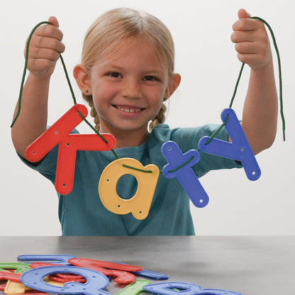Lacing Alphabet - Uppercase and Lowercase - Set of 52 - Loomini