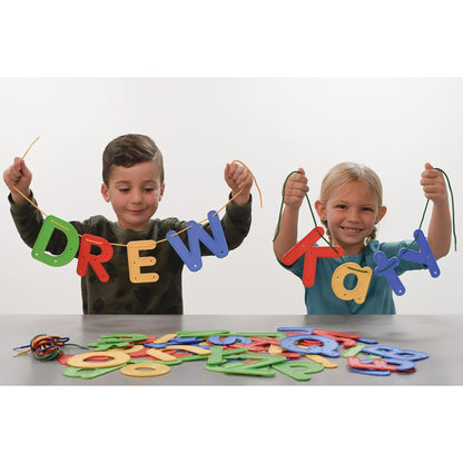 Lacing Alphabet - Uppercase and Lowercase - Set of 52 - Loomini