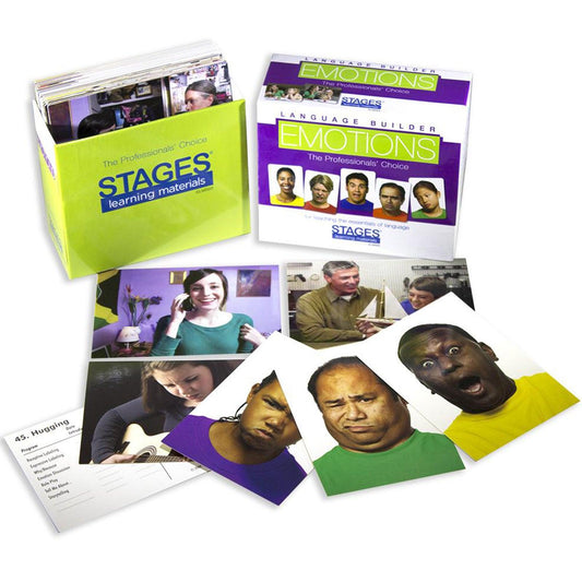 Language Builder® Emotion Card Set, Pack of 80 - Loomini